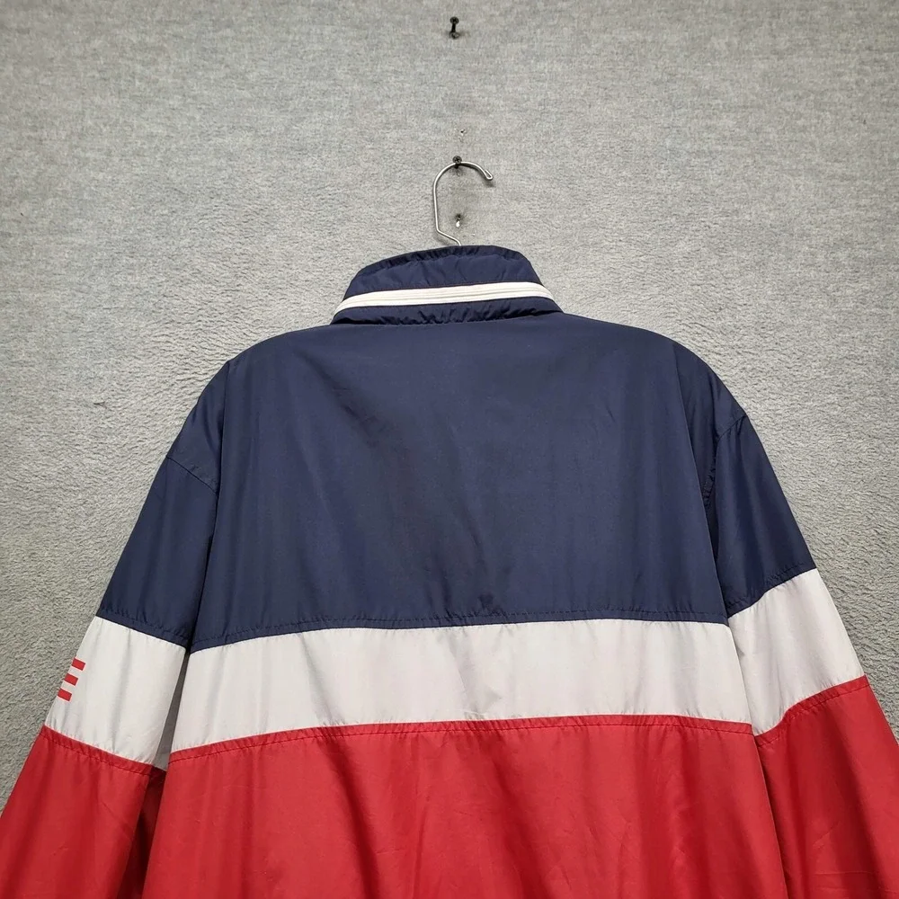RSVLTS Men Jacket XL Red White‎ Blue WIndbreaker United States of America Hooded - Picture 7 of 9